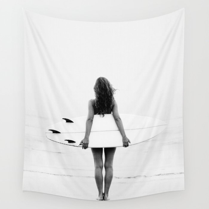 Surf Girl Wall Tapestry