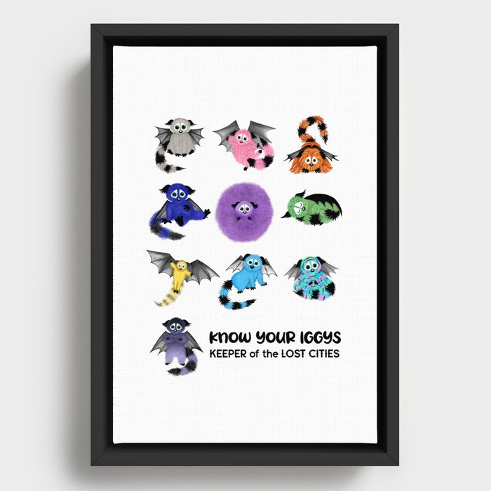 Know Your Iggys Framed Canvas