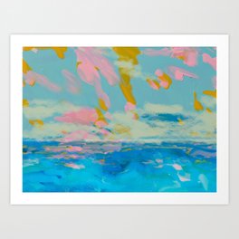 la mer in summer  Art Print