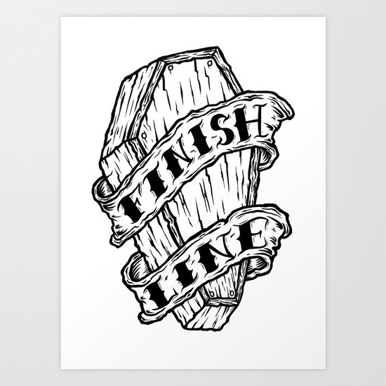 Finish Line. Art Print