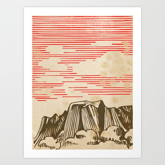 Carpathian mountains Art Print