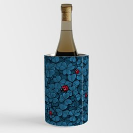 Find the lucky clover in blue Wine Chiller
