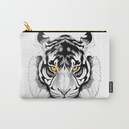 Tiger (black stroke version for t-shirts) Carry-All Pouch