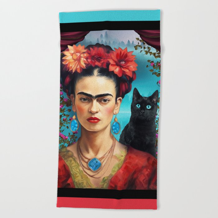 Frida Kahlo    Beach Towel