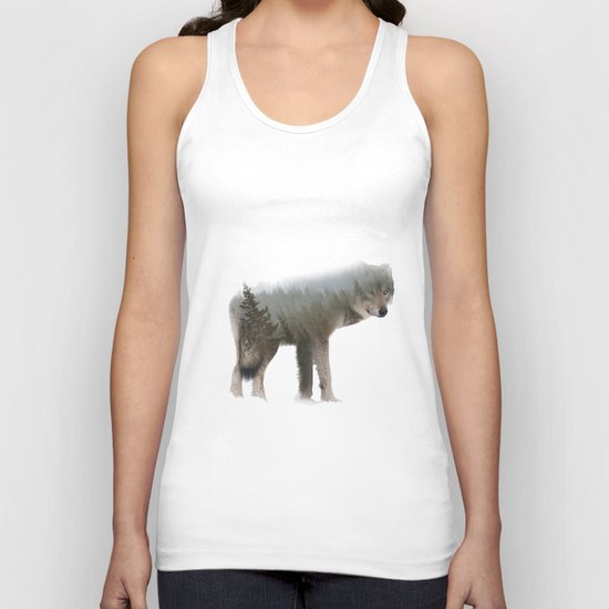 Winter Wolf Unisex Tank Top