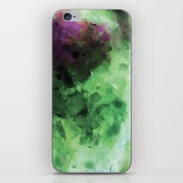 Green and Purple Smoke Abstract iPhone Skin