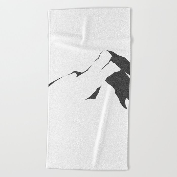 Mountain in gray no.2 Beach Towel