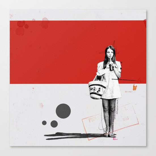 June | Collage Canvas Print
