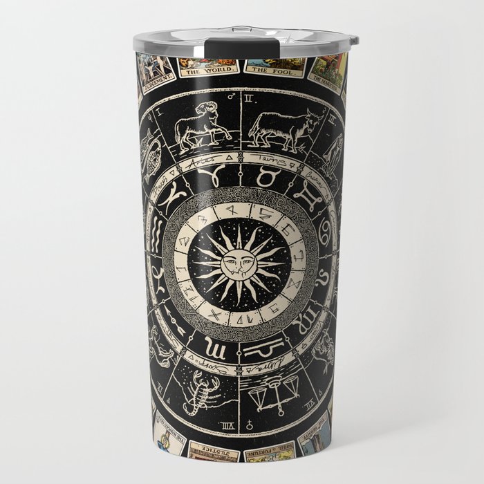 The Major Arcana & The Wheel of the Zodiac Travel Mug