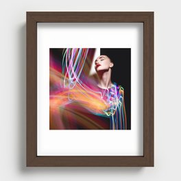 Neon Recessed Framed Print
