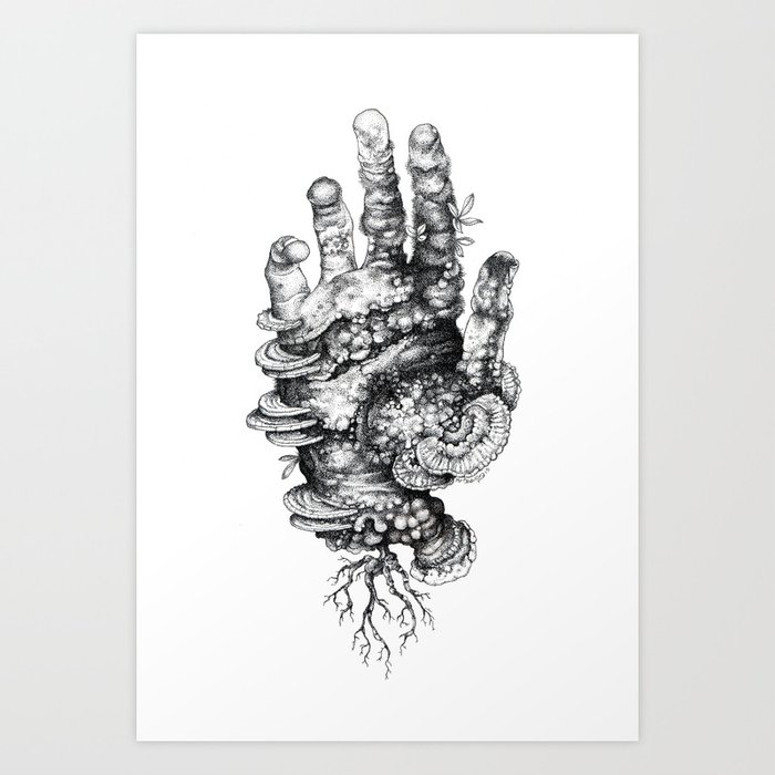 Dead Hand Art Print