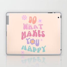 Danish Pastel Retro Inspirational Quote Laptop Skin