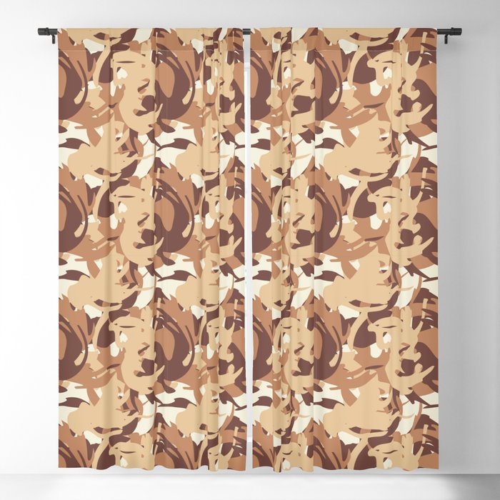 Deployed Army camouflage Pattern  Blackout Curtain
