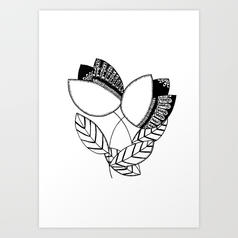 Tiptoe Through The Tulips Art Print By Lilyburgess Society6