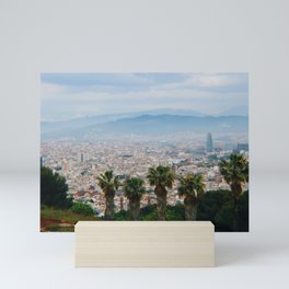 Barcelona View from Montjuic Mini Art Print