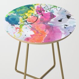 abstract rainbow N.o 1 Side Table