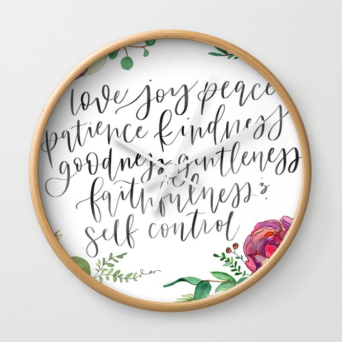 Fruit of the Spirit Wall Clock