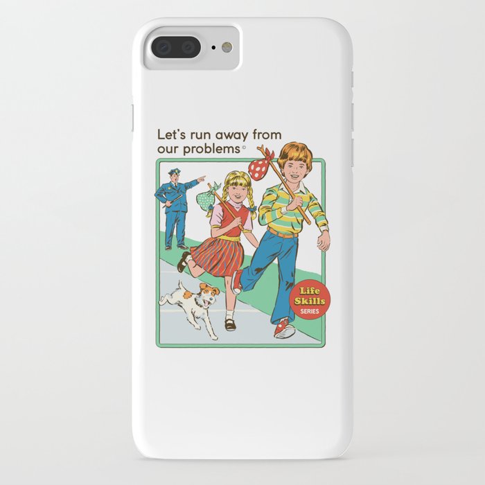 let's run away iphone case
