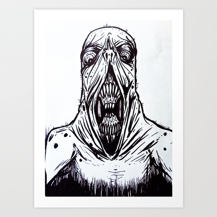 scp 096 Picture , scp 096 face Metal Print for Sale by Every Pet