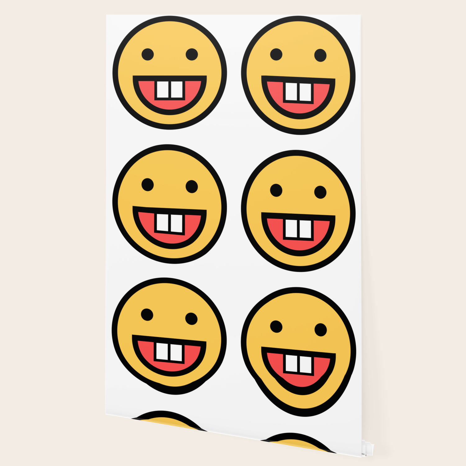 Smiley Face Big Tooth Out Smiling Teeth Mouth Wallpaper