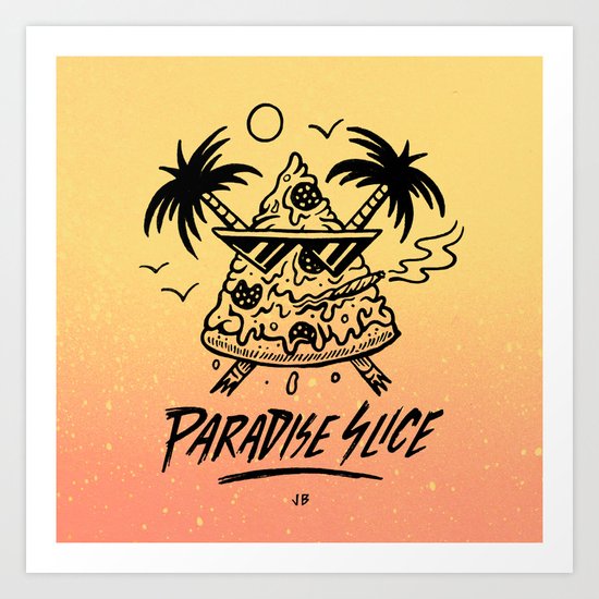 Paradise Slice Art Print