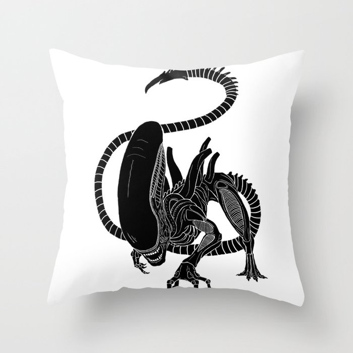 Alien Throw Pillow