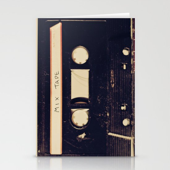 mix tape Stationery Cards