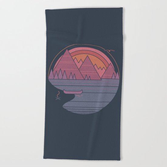 The Mountains are Calling Beach Towel