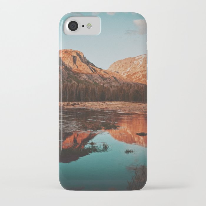 reflection in gold iPhone Case