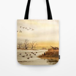Hunting Pintail Ducks Tote Bag