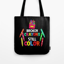 Crayon Box Drawing Wax Pastel Case Tote Bag