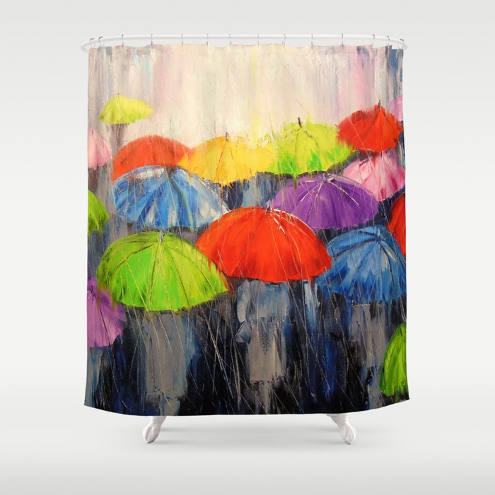 Morning rain Shower Curtain