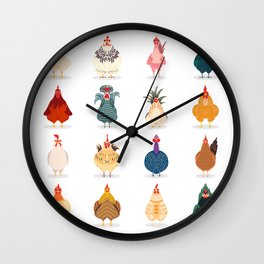 Cute Chicken Wall Clock