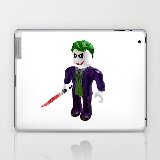 The Joker Roblox Laptop Ipad Skin By Devotchicken Society6 - how to get black skin in roblox on ipad