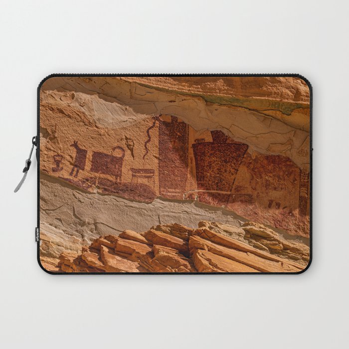 Pictograph 0147 - Ancient Rock Art, Utah Laptop Sleeve