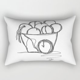 Peaches minimalistic artwork Rectangular Pillow