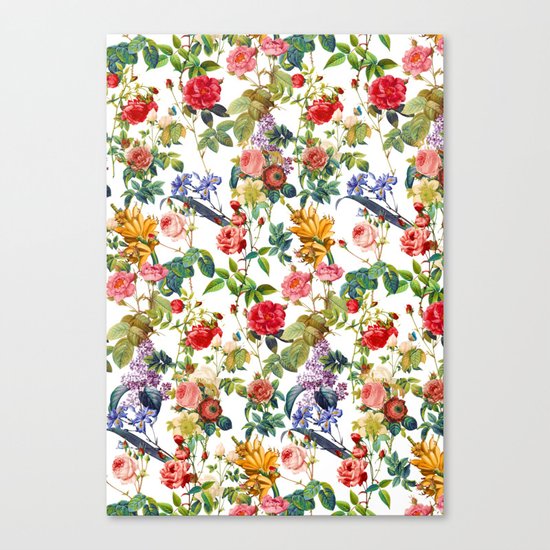 Botanic Flowers Canvas Print