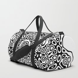 Tribal Abstract Black and White Mandala Duffle Bag