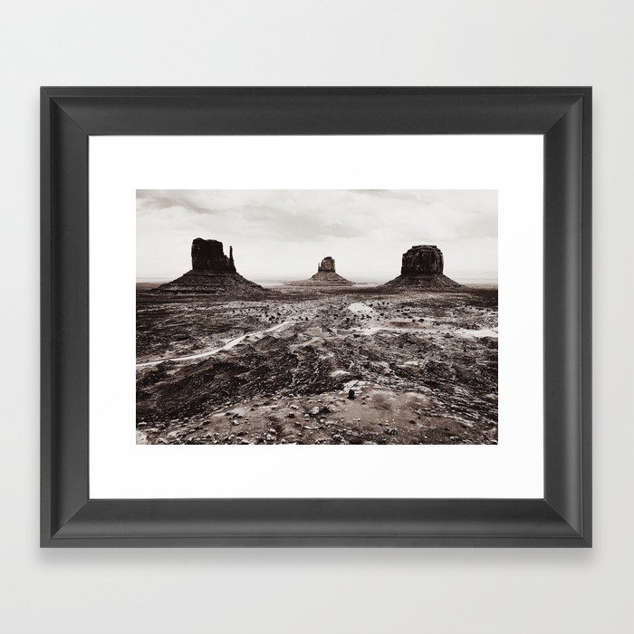 Monument Valley Vintage Framed Art Print