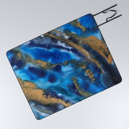 Abstract Geode 2 Picnic Blanket