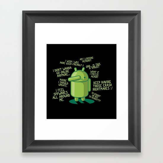 PARANOID ANDROID Framed Art Print