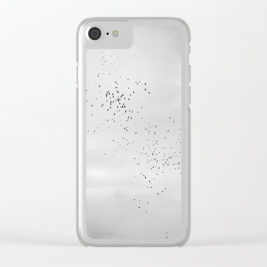 "Sky and birds". Study IV Clear iPhone Case
