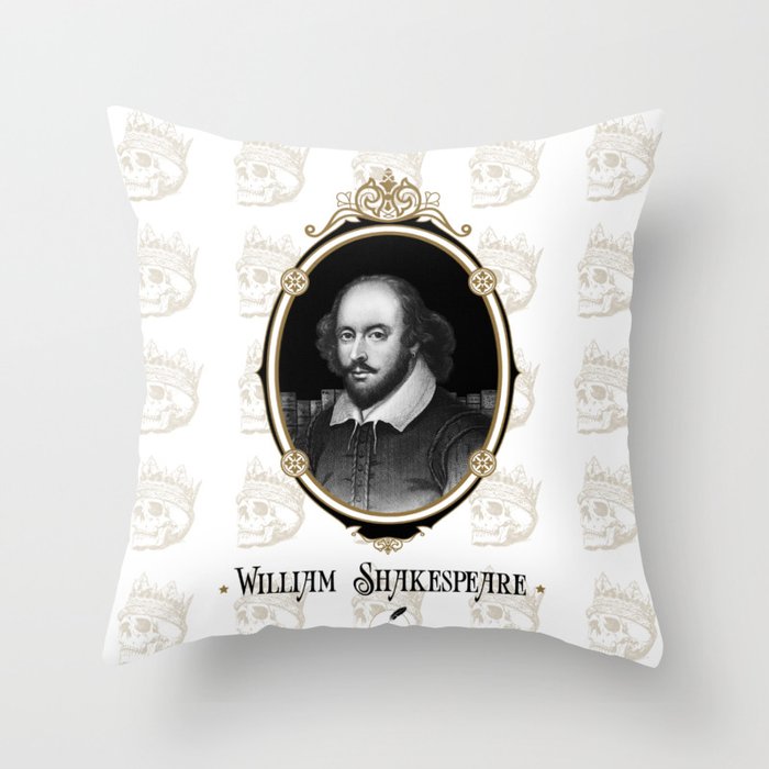 Classic Writers - William Shakespeare Throw Pillow