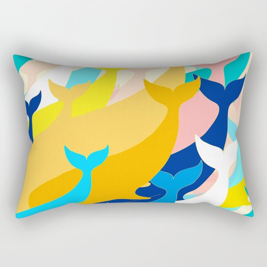 Chill Whales Rectangular Pillow