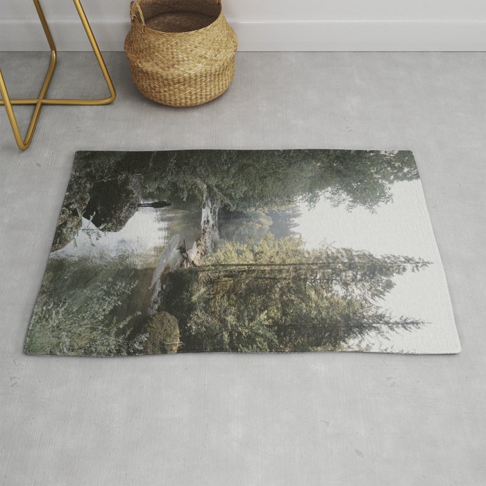 All the Drops form a River - landscape photography Rug