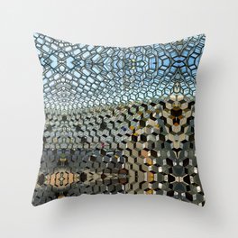 Distorted Cubes Throw Pillow