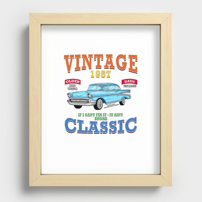 classic cars Recessed Framed Print