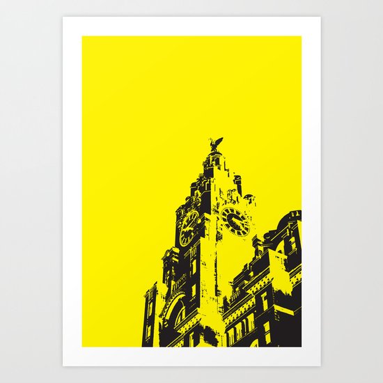 Liver buildings Art Print