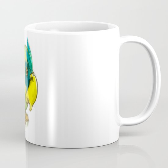 Green Parrot Mug