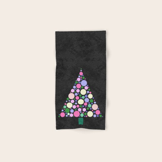 Christmas Tree Marble Hand & Bath Towel